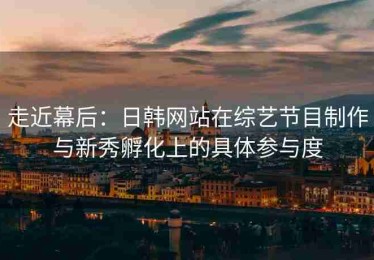 走近幕后：日韩网站在综艺节目制作与新秀孵化上的具体参与度