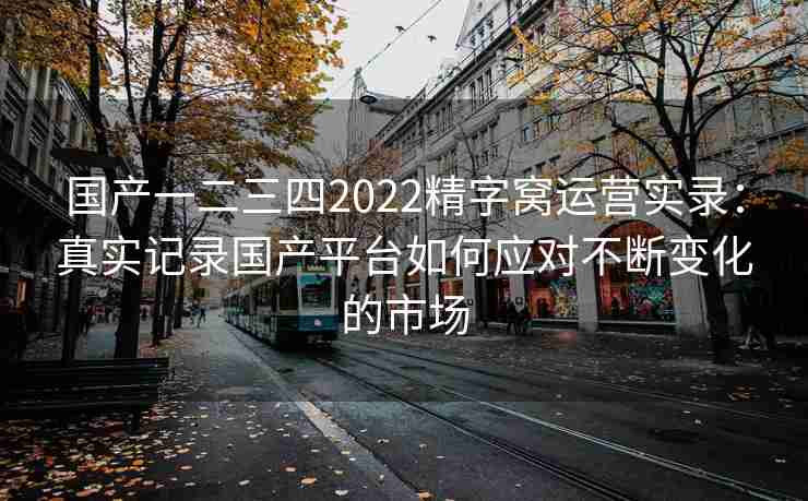 国产一二三四2022精字窝运营实录：真实记录国产平台如何应对不断变化的市场