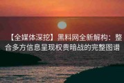 【全媒体深挖】黑料网全新解构：整合多方信息呈现权贵暗战的完整图谱