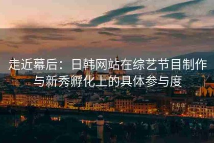 走近幕后：日韩网站在综艺节目制作与新秀孵化上的具体参与度